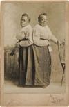 (MUSIC.) MILLIE CHRISTINE. Silver print cabinet Photograph of the conjoined twins.